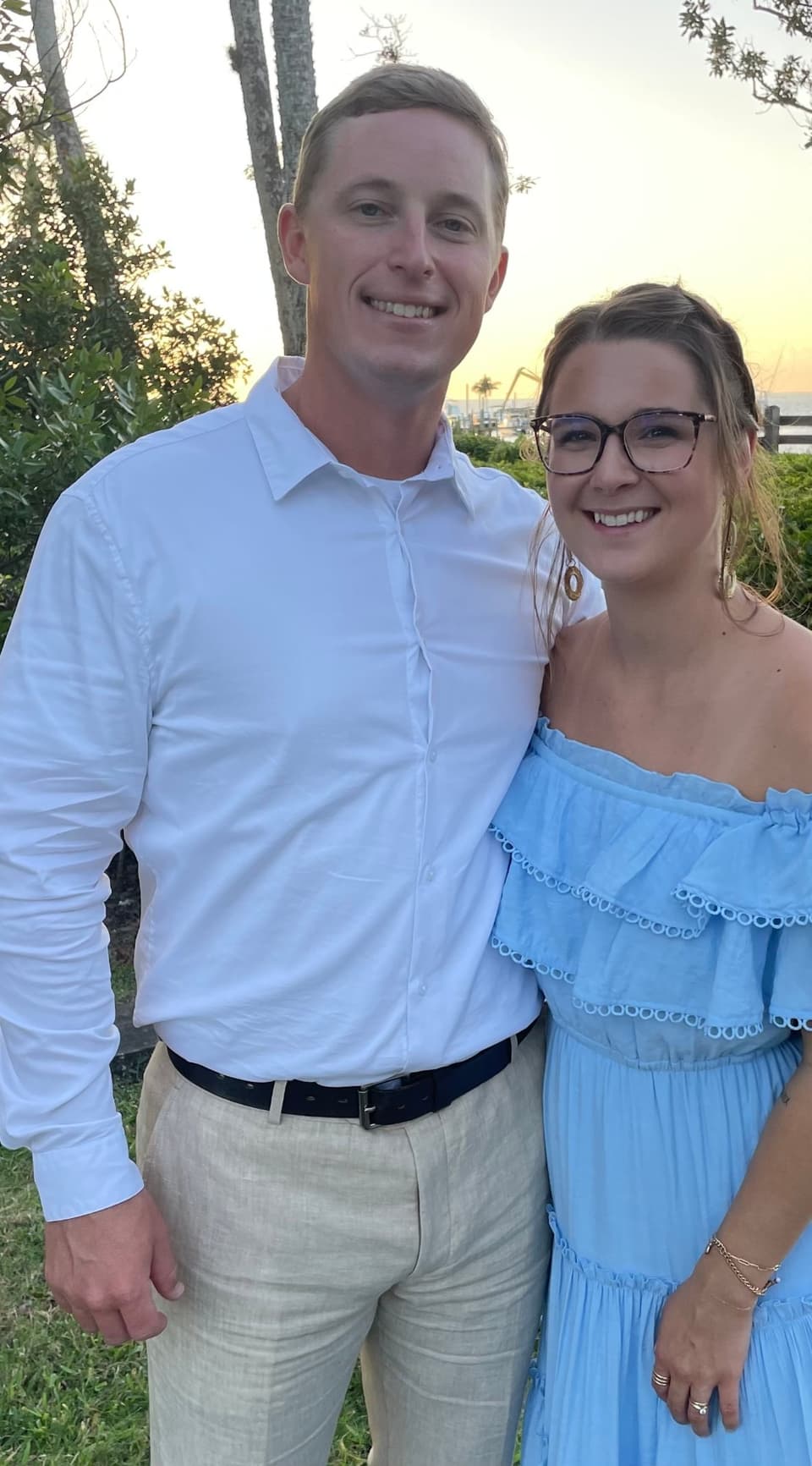 Colton Gaines, certified residential appraiser, with his family